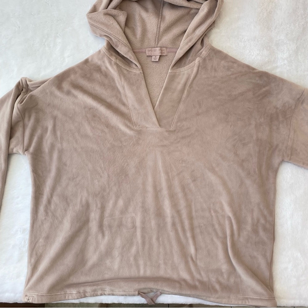 Barefoot Dreams Luxe Chic Hoodie Sweatshirt Size M